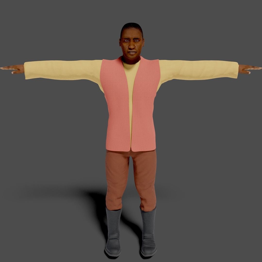 Sci-Fi Character Collection- rigged and animated Low-poly 3D model_90