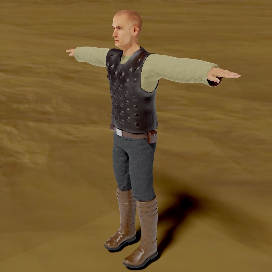 Sci-Fi Character Collection- rigged and animated Low-poly 3D model_28