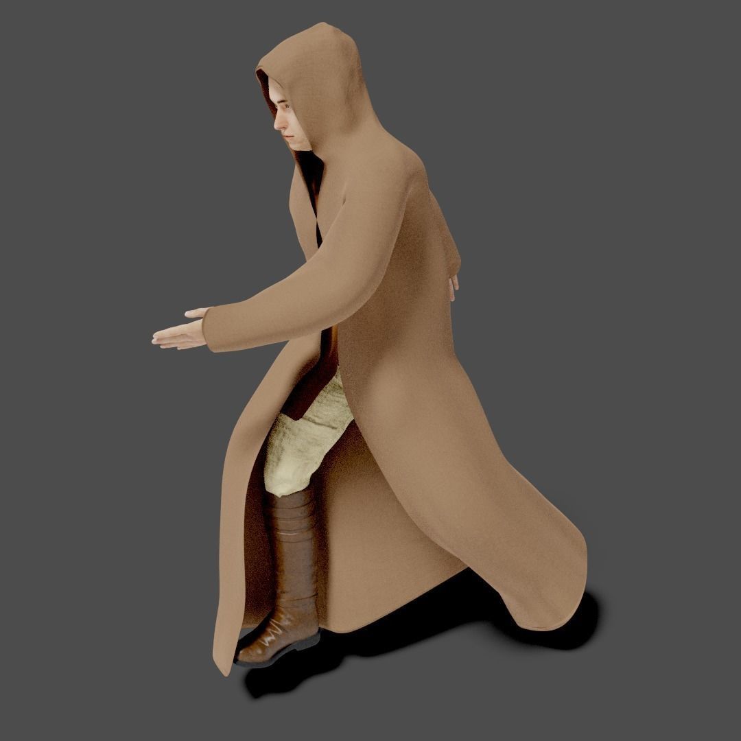 Sci-Fi Character Collection- rigged and animated Low-poly 3D model_20
