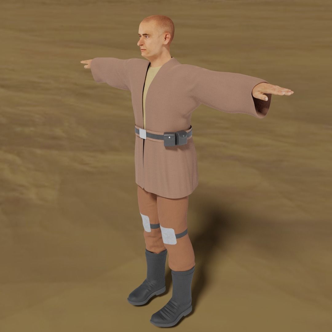 Sci-Fi Character Collection- rigged and animated Low-poly 3D model_54