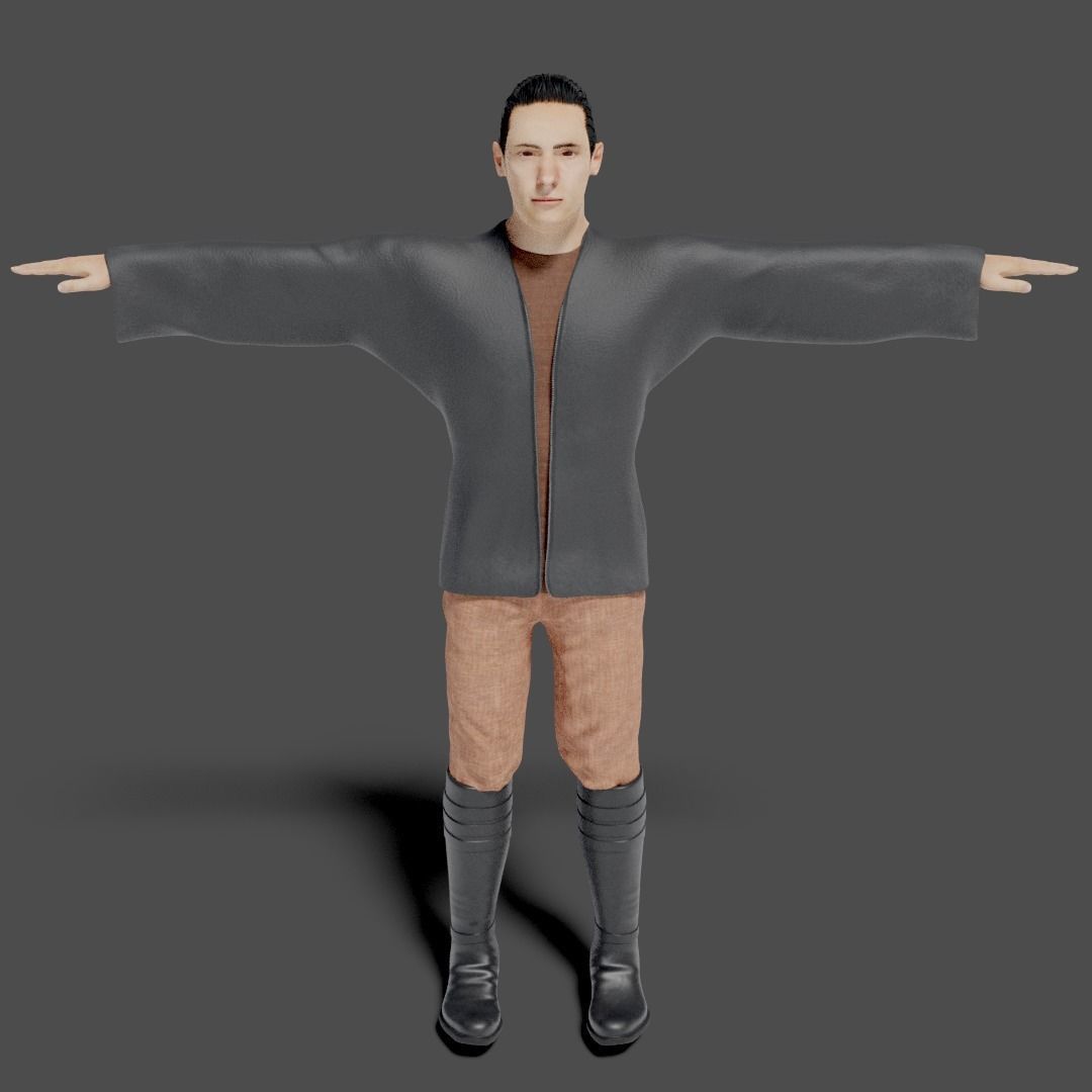 Sci-Fi Character Collection- rigged and animated Low-poly 3D model_78