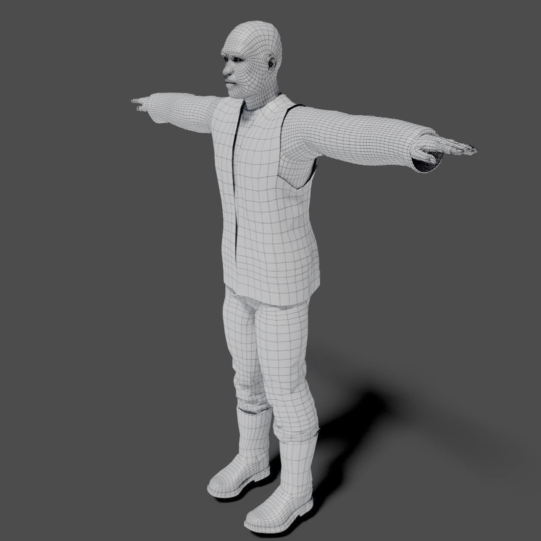 Sci-Fi Character Collection- rigged and animated Low-poly 3D model_96