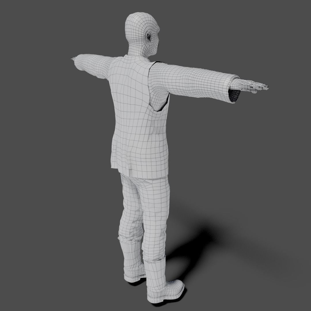 Sci-Fi Character Collection- rigged and animated Low-poly 3D model_88