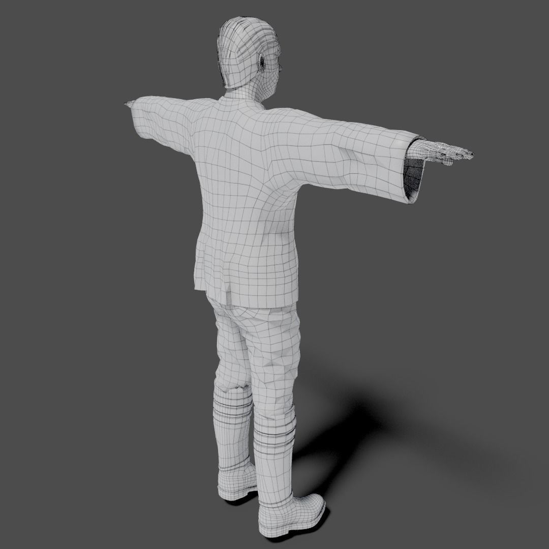 Sci-Fi Character Collection- rigged and animated Low-poly 3D model_76