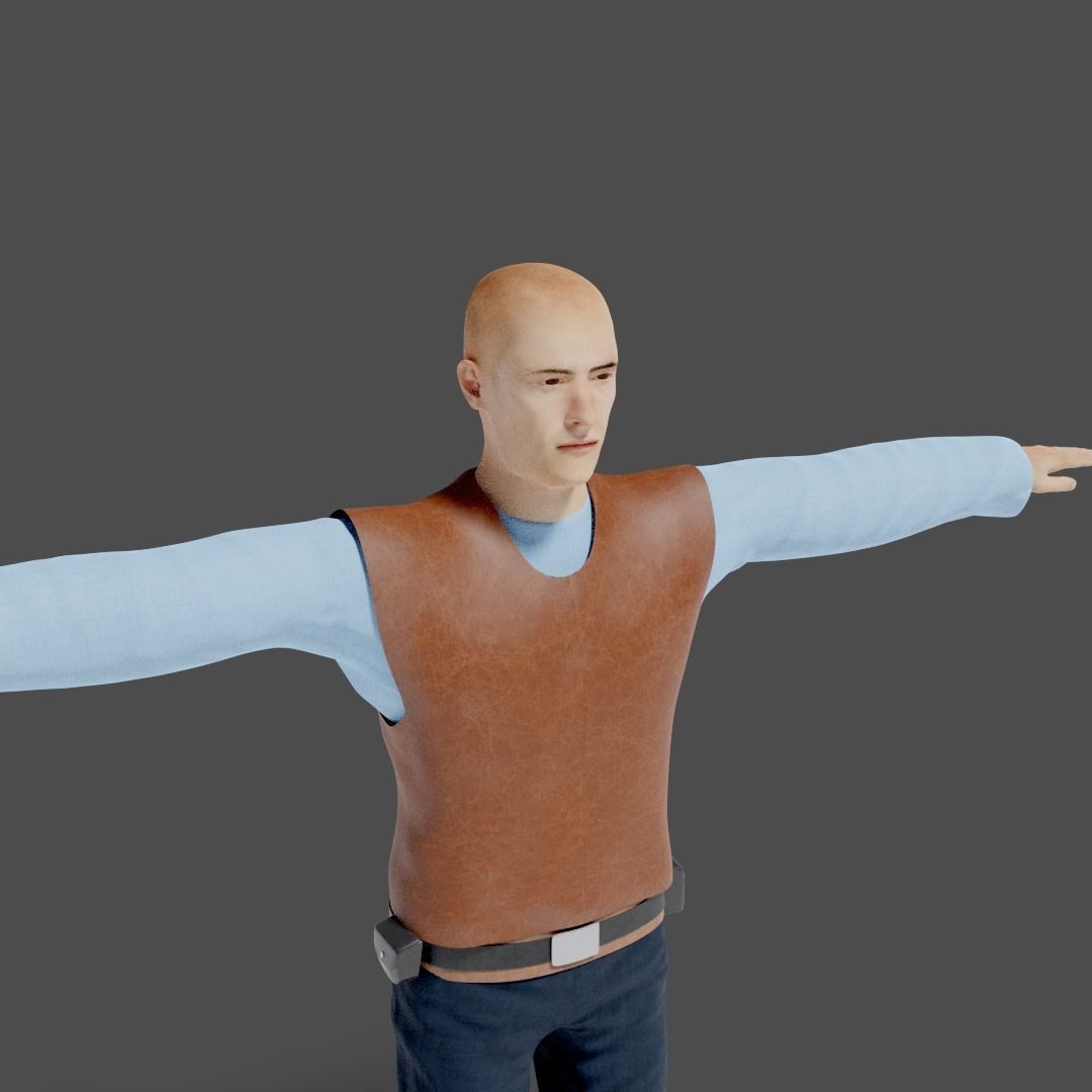 Sci-Fi Character Collection- rigged and animated Low-poly 3D model_46