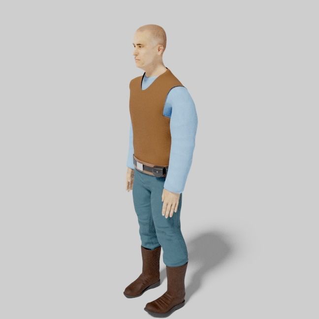 Sci-Fi Character Collection- rigged and animated Low-poly 3D model_61