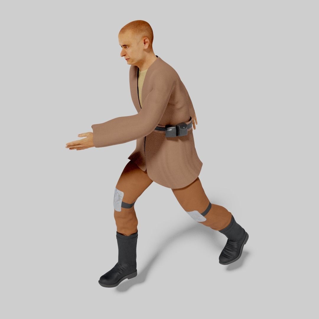 Sci-Fi Character Collection- rigged and animated Low-poly 3D model_56