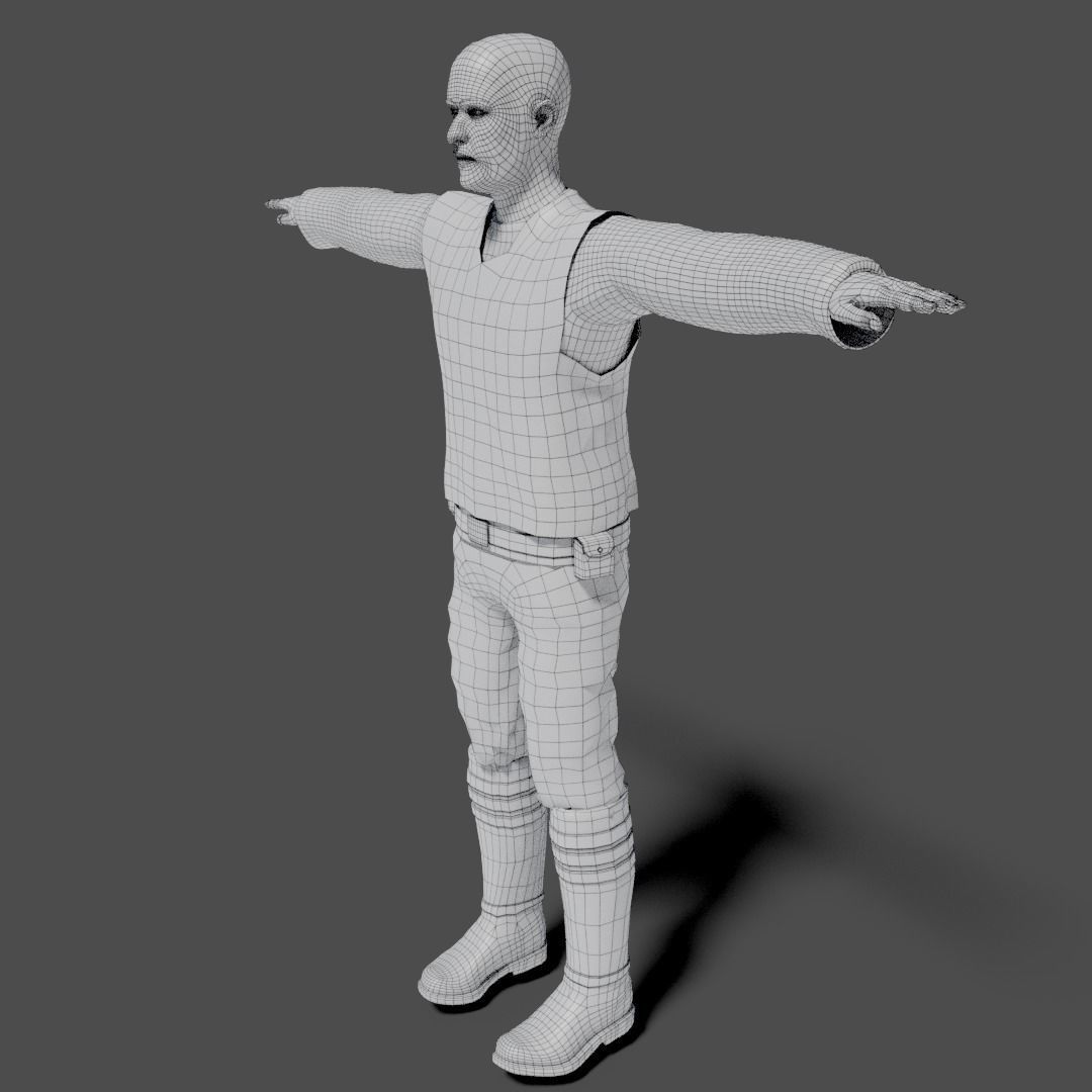 Sci-Fi Character Collection- rigged and animated Low-poly 3D model_50