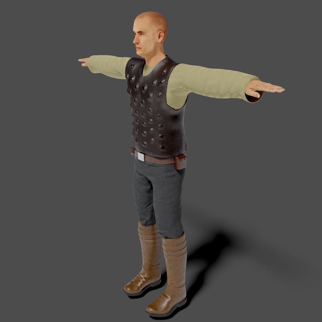 Sci-Fi Character Collection- rigged and animated Low-poly 3D model_30