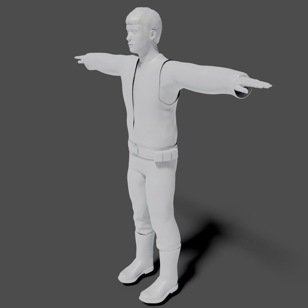 Sci-Fi Character Collection- rigged and animated Low-poly 3D model_14