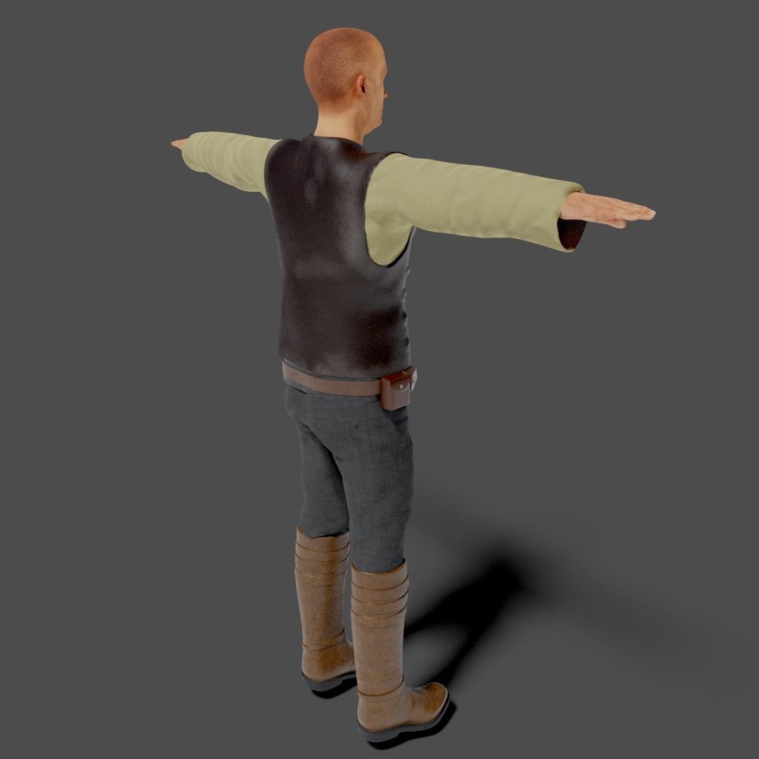 Sci-Fi Character Collection- rigged and animated Low-poly 3D model_35