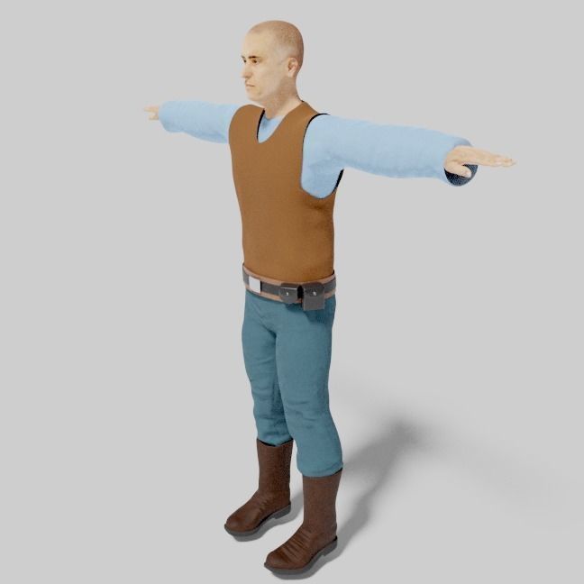 Sci-Fi Character Collection- rigged and animated Low-poly 3D model_60