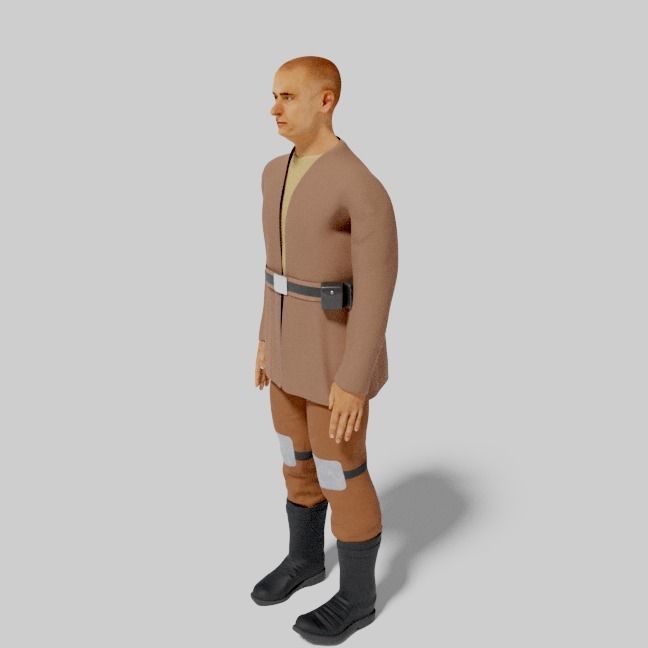 Sci-Fi Character Collection- rigged and animated Low-poly 3D model_53