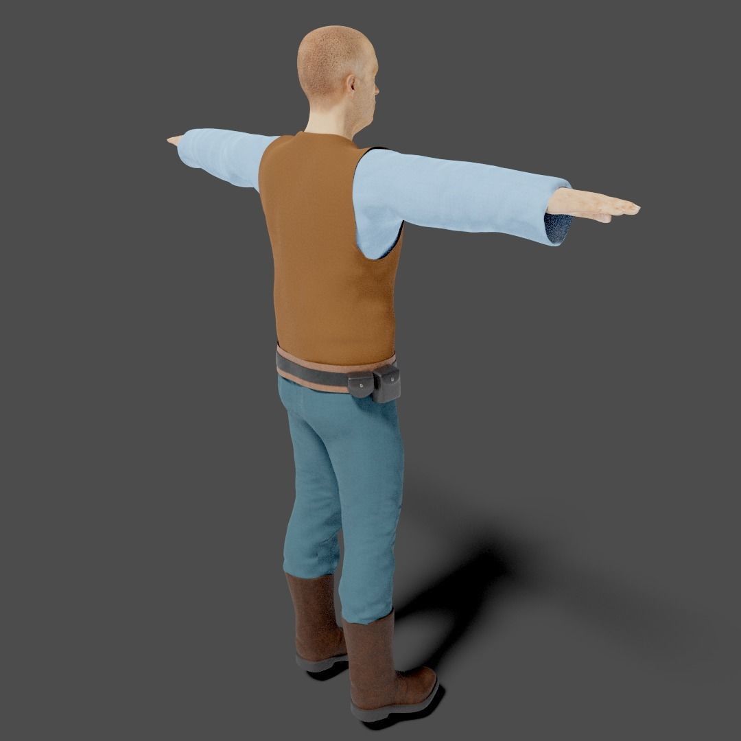 Sci-Fi Character Collection- rigged and animated Low-poly 3D model_71