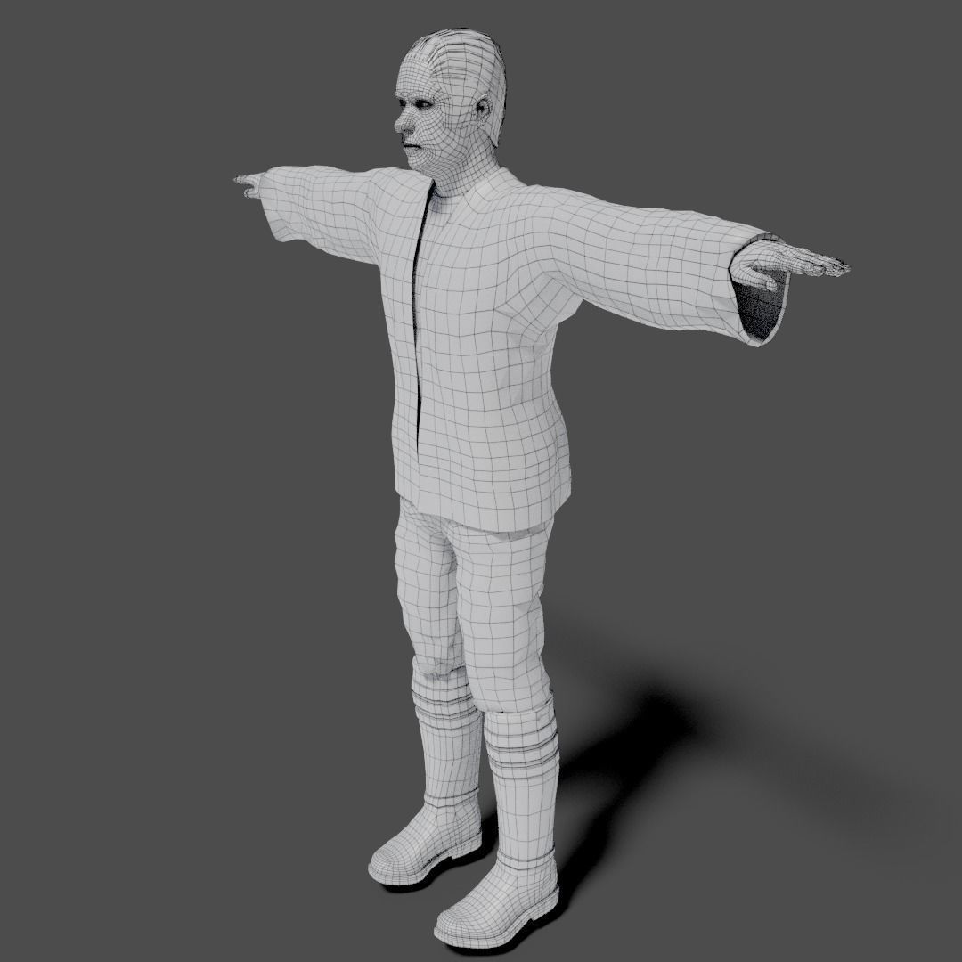 Sci-Fi Character Collection- rigged and animated Low-poly 3D model_84