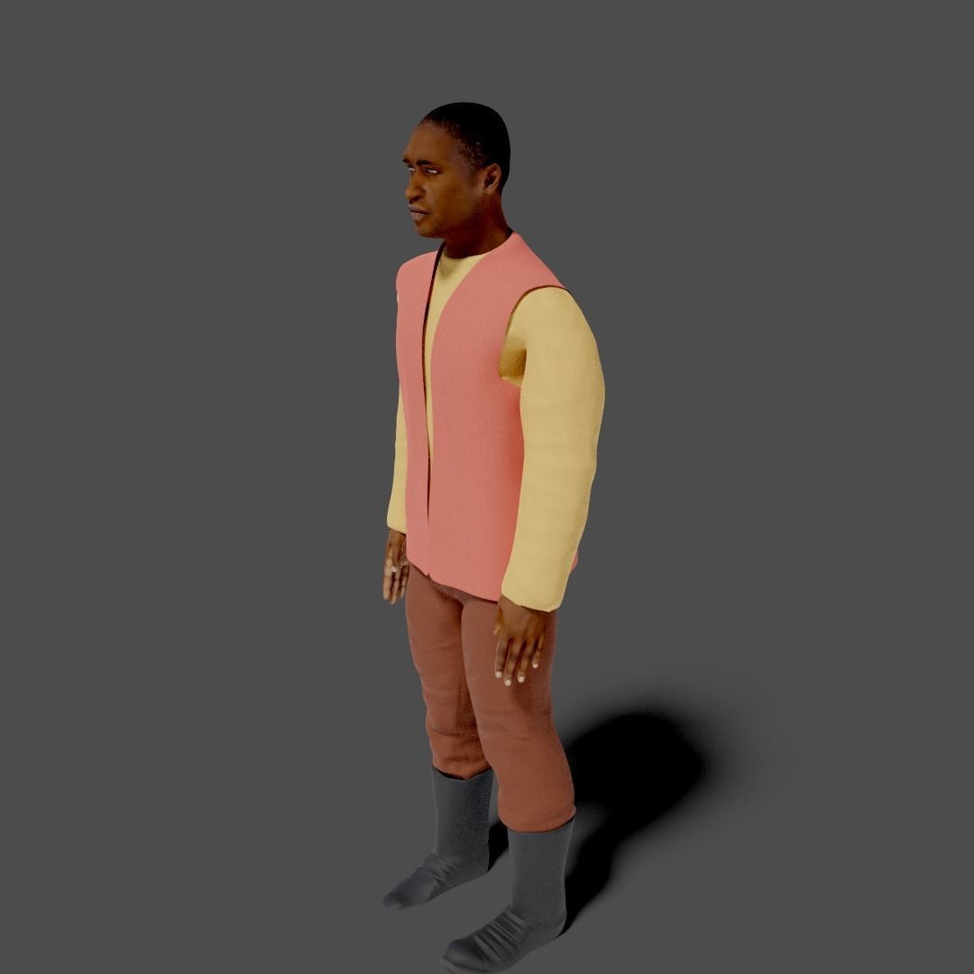Sci-Fi Character Collection- rigged and animated Low-poly 3D model_92