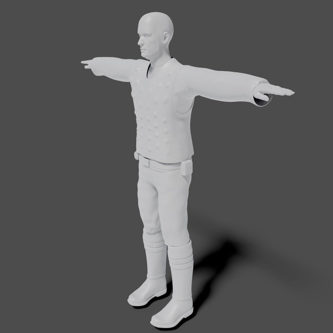 Sci-Fi Character Collection- rigged and animated Low-poly 3D model_36
