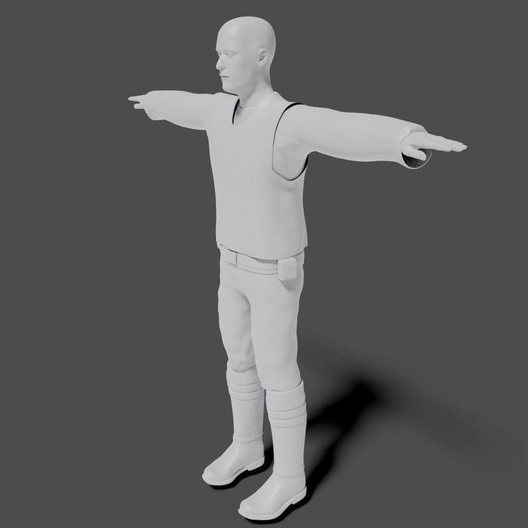 Sci-Fi Character Collection- rigged and animated Low-poly 3D model_49