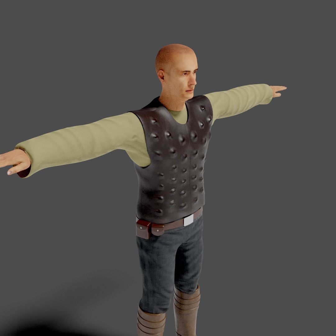 Sci-Fi Character Collection- rigged and animated Low-poly 3D model_32
