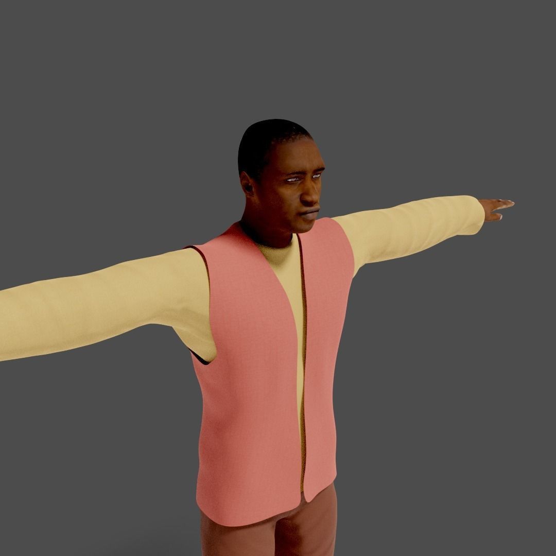 Sci-Fi Character Collection- rigged and animated Low-poly 3D model_91