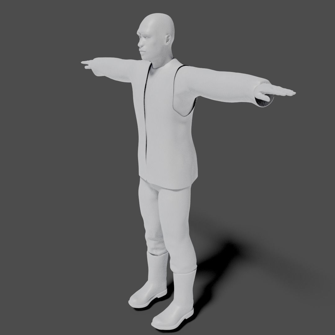 Sci-Fi Character Collection- rigged and animated Low-poly 3D model_95