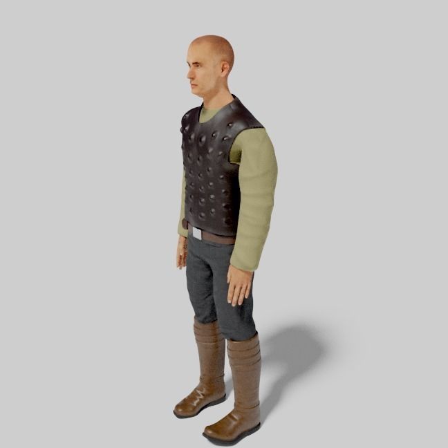 Sci-Fi Character Collection- rigged and animated Low-poly 3D model_38