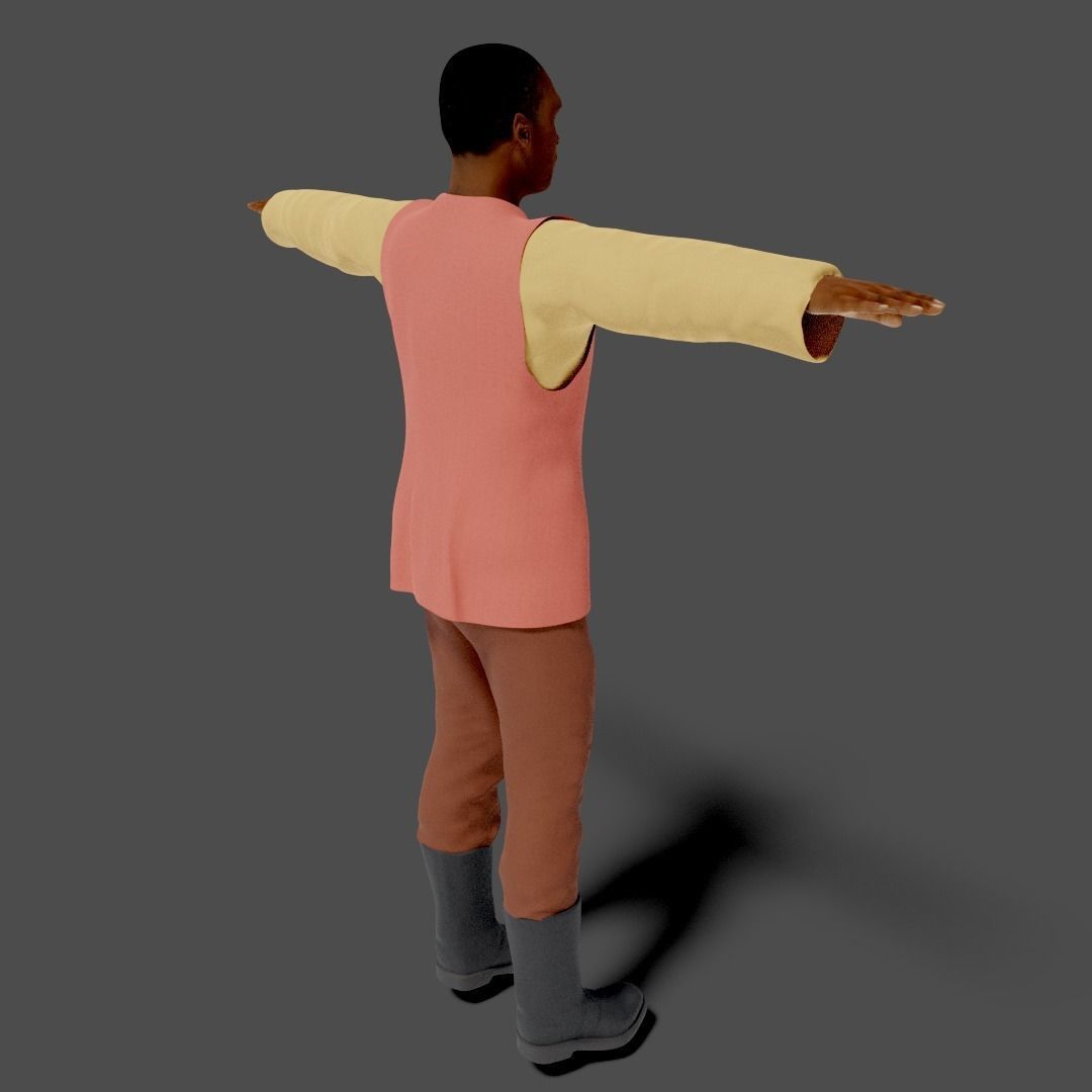 Sci-Fi Character Collection- rigged and animated Low-poly 3D model_94