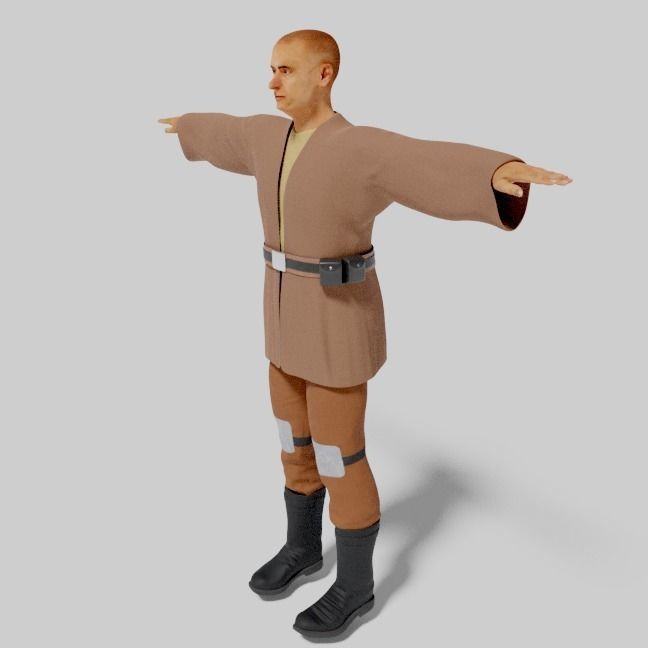 Sci-Fi Character Collection- rigged and animated Low-poly 3D model_52