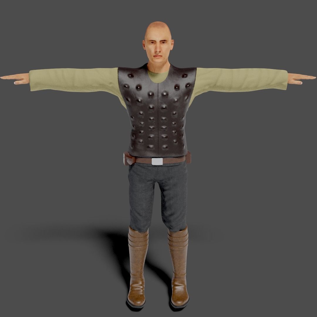 Sci-Fi Character Collection- rigged and animated Low-poly 3D model_31