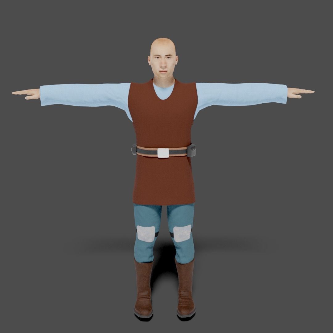 Sci-Fi Character Collection- rigged and animated Low-poly 3D model_101