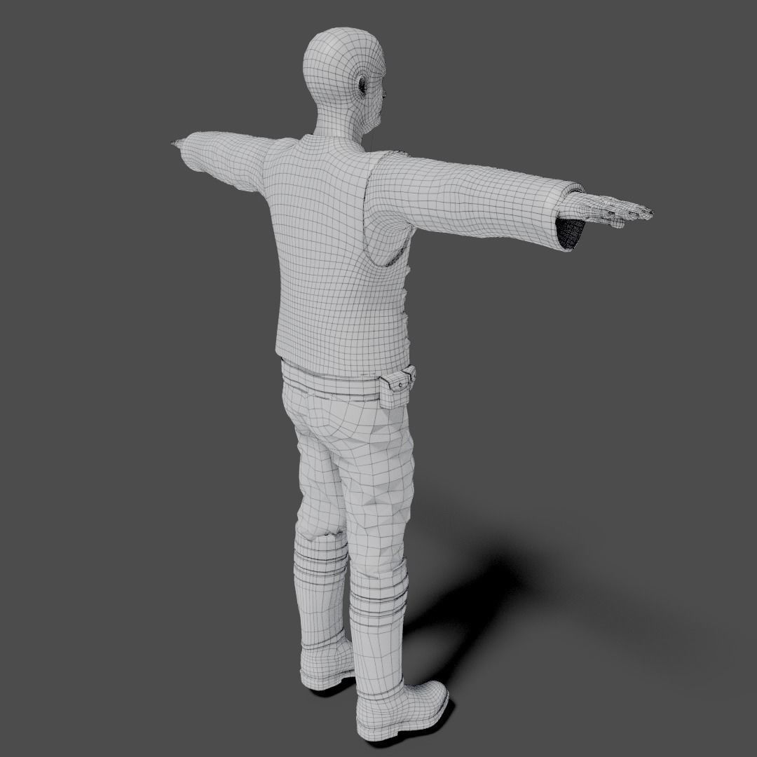 Sci-Fi Character Collection- rigged and animated Low-poly 3D model_29