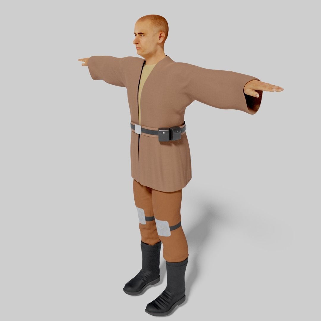 Sci-Fi Character Collection- rigged and animated Low-poly 3D model_55