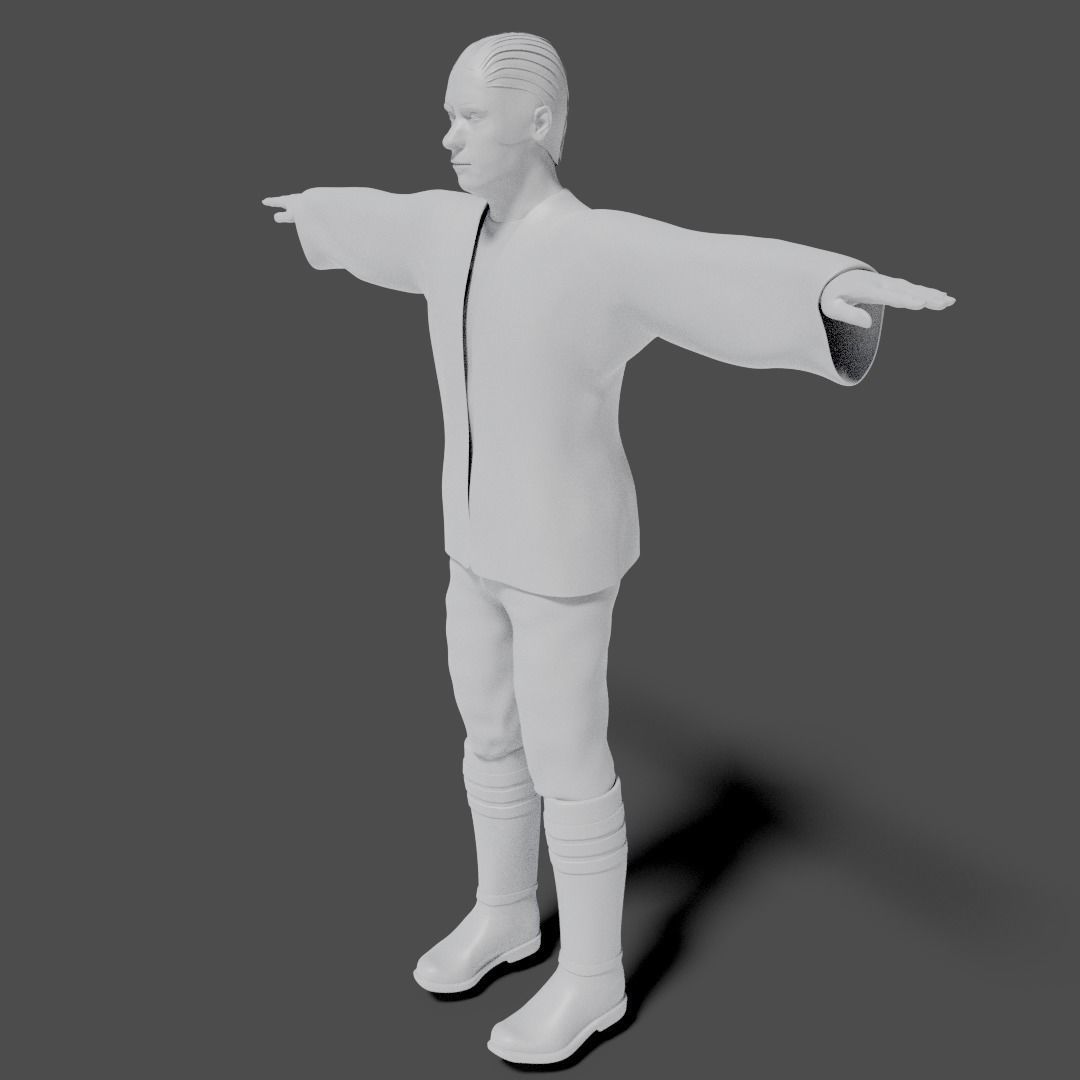 Sci-Fi Character Collection- rigged and animated Low-poly 3D model_83