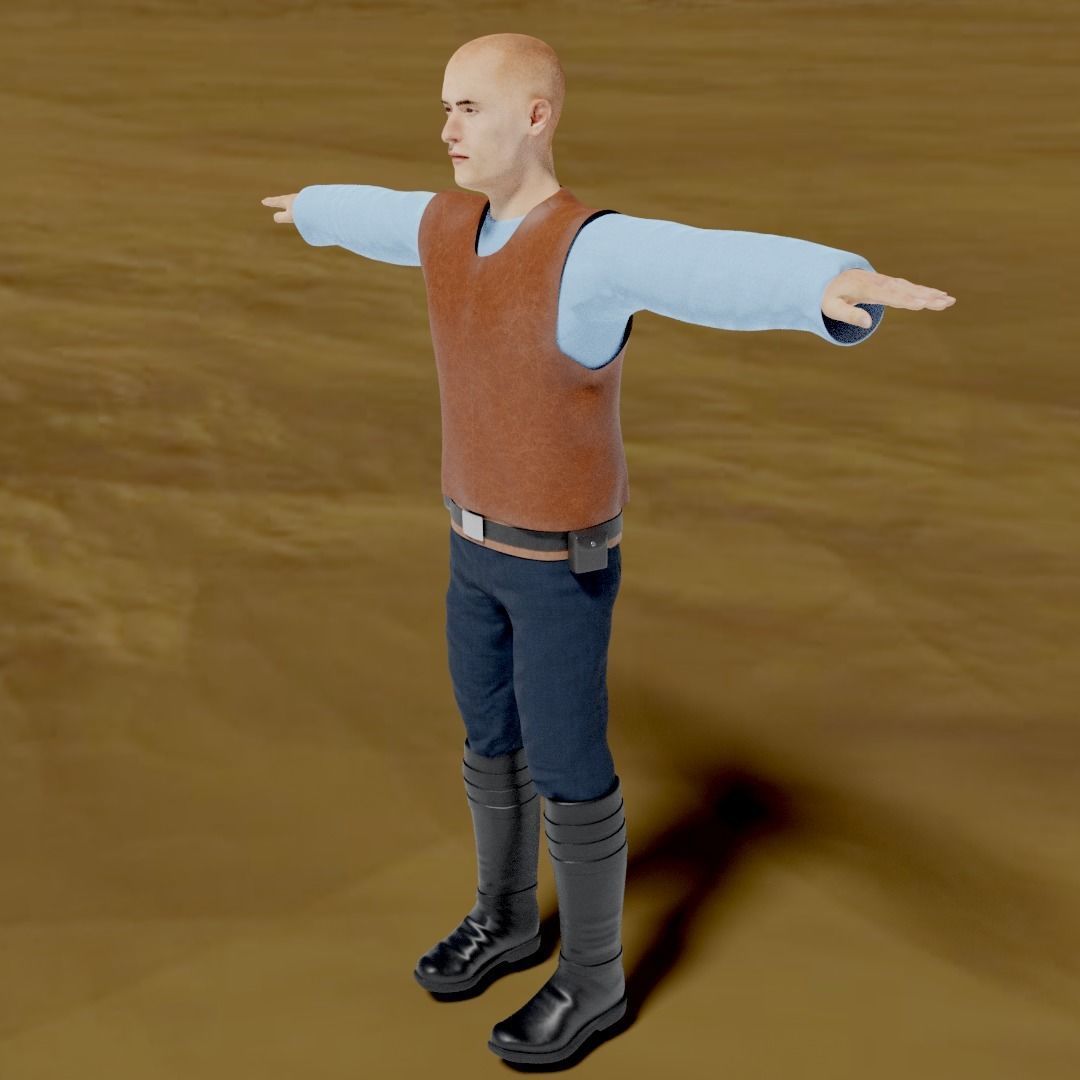 Sci-Fi Character Collection- rigged and animated Low-poly 3D model_42