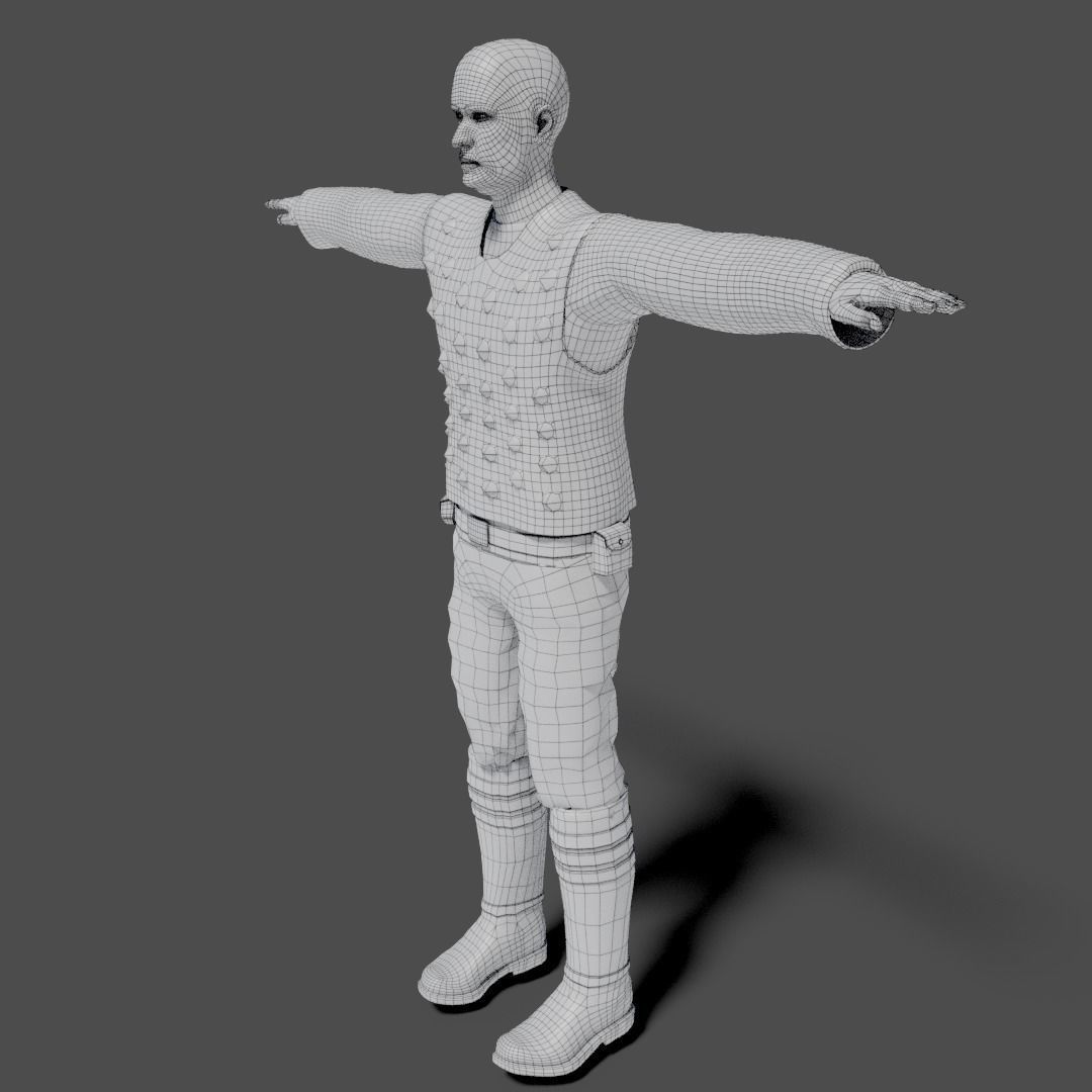 Sci-Fi Character Collection- rigged and animated Low-poly 3D model_37