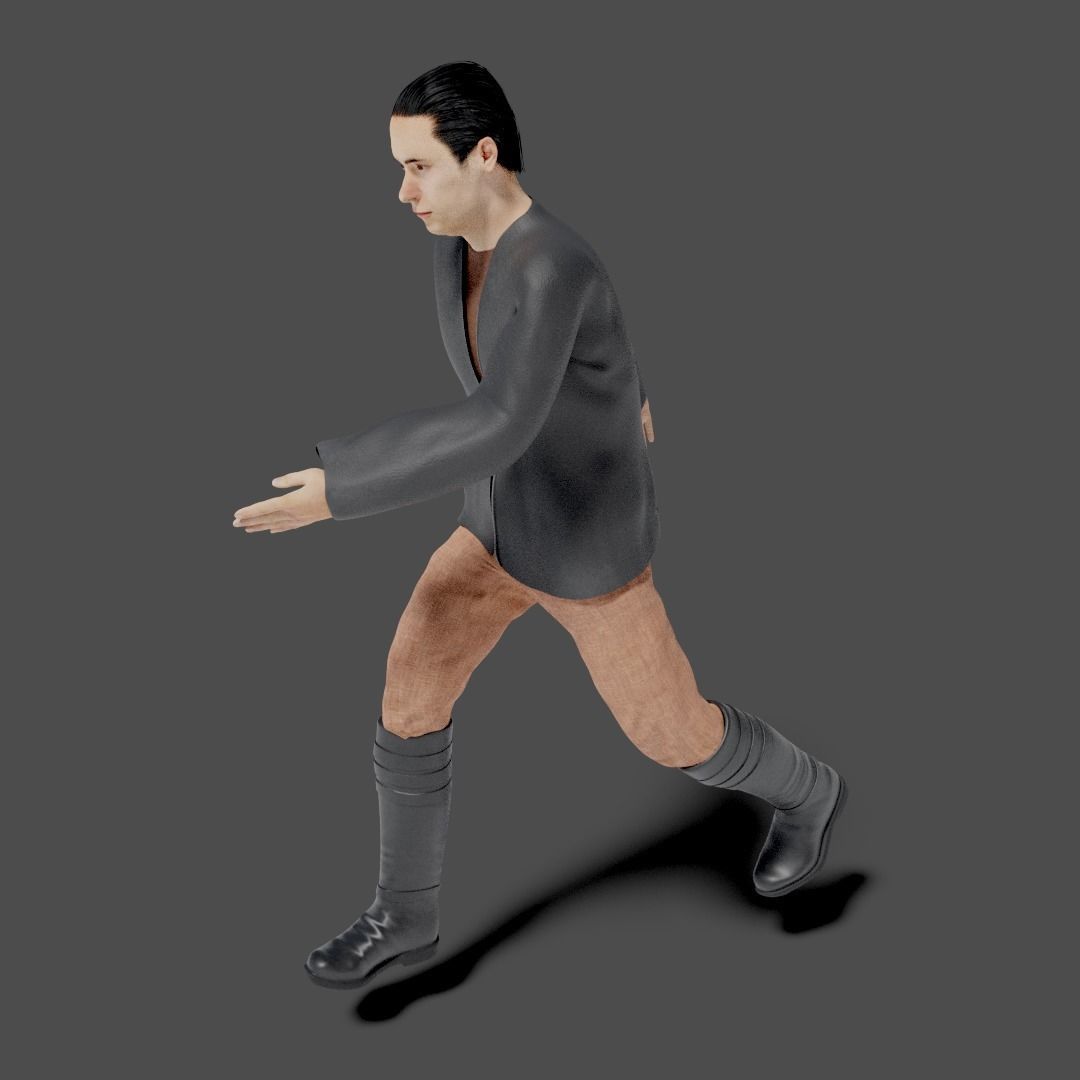 Sci-Fi Character Collection- rigged and animated Low-poly 3D model_81