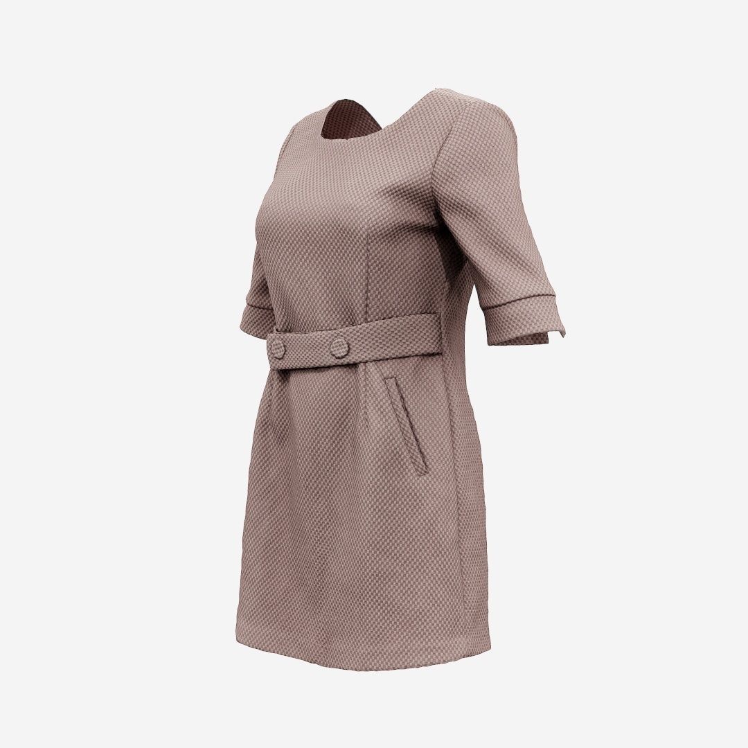 20 Dresses Low-poly 3D model_10