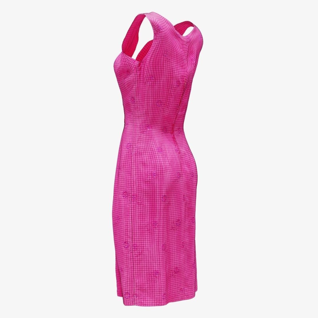 20 Dresses Low-poly 3D model_45