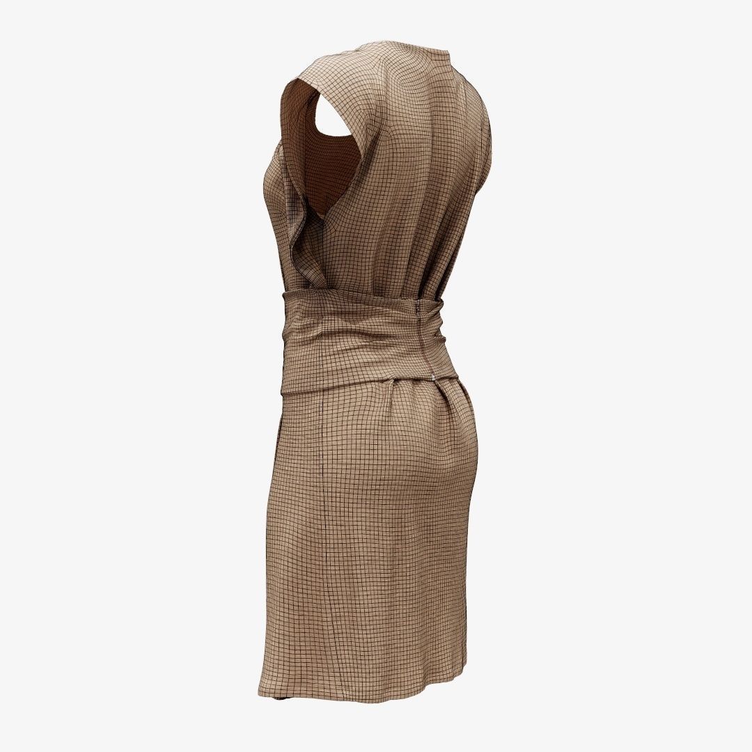20 Dresses Low-poly 3D model_57