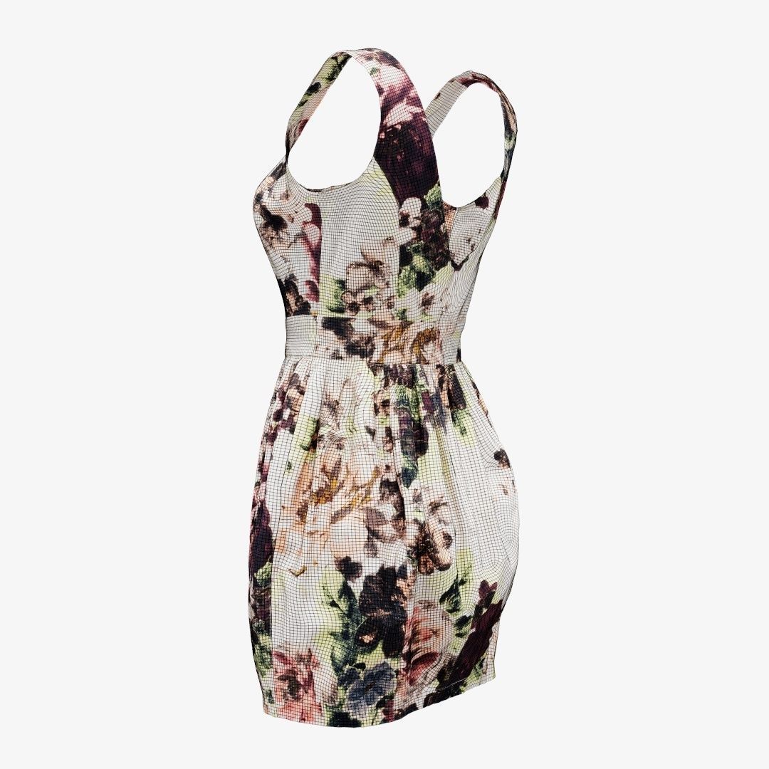 20 Dresses Low-poly 3D model_43