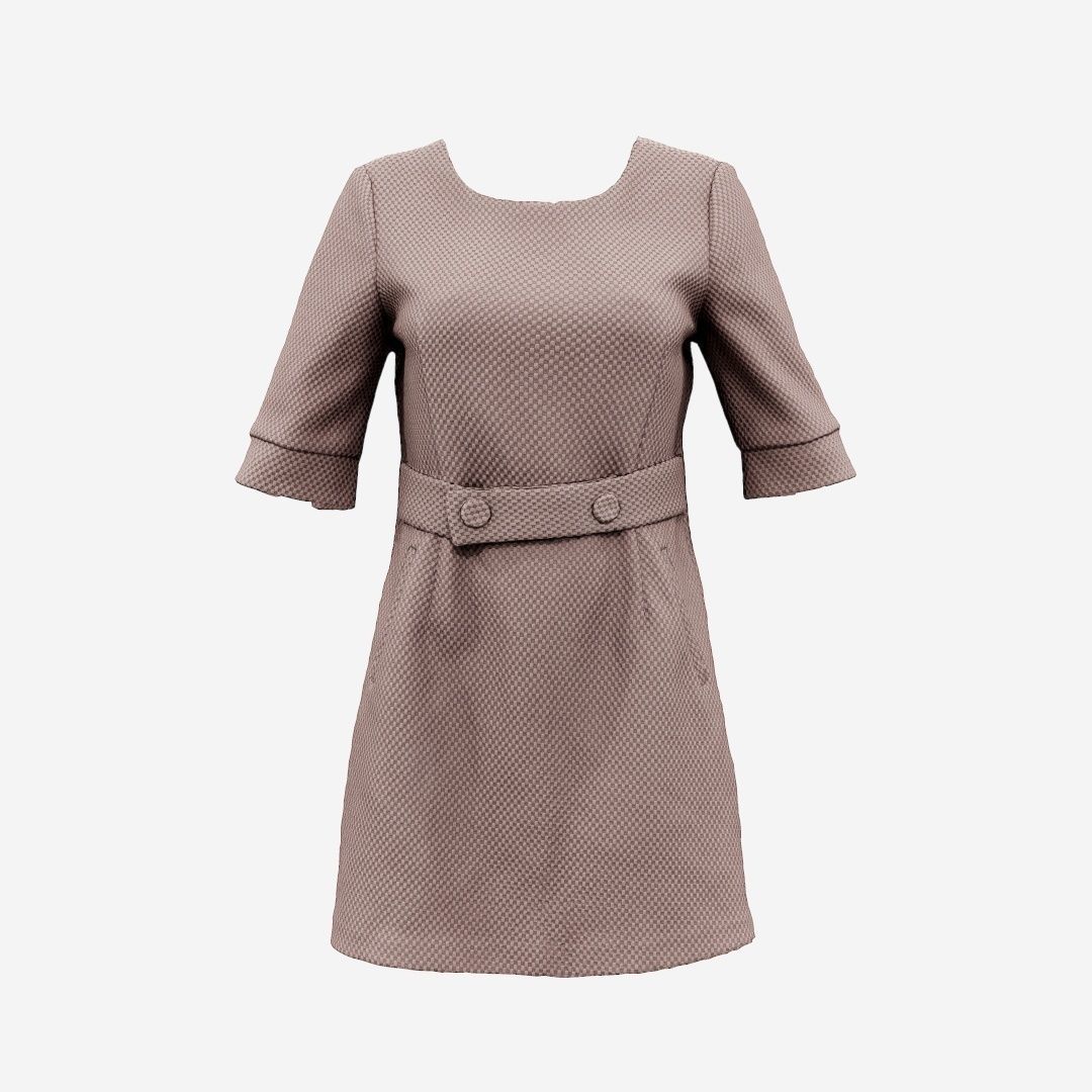 20 Dresses Low-poly 3D model_9