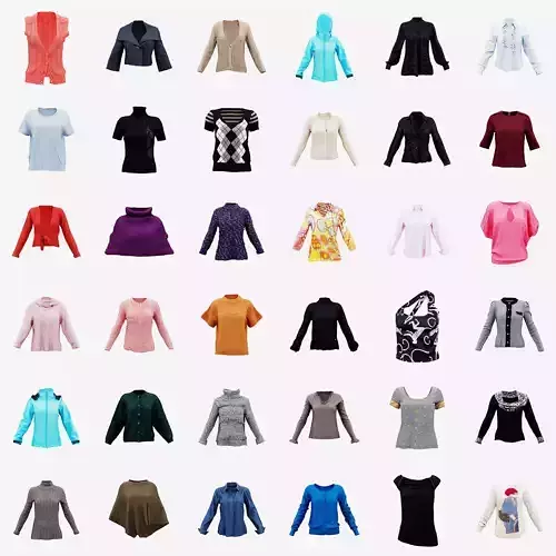 36 Top Collection Low-poly 3D model
