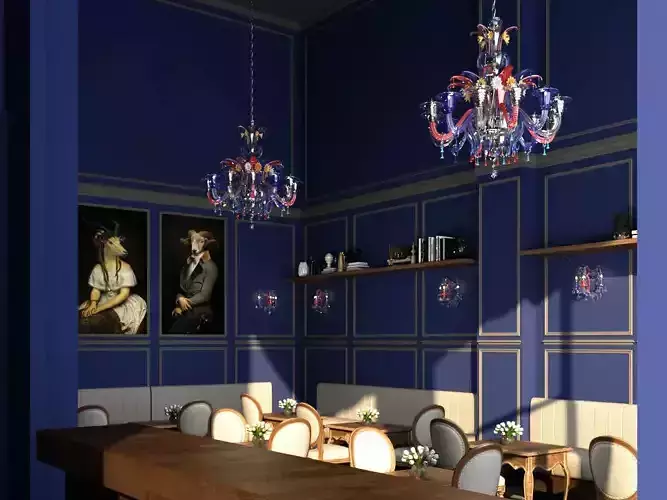 Cafe interior design classic