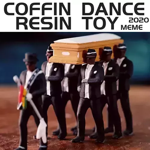 Coffin Dance model Ghana Guys Crew Pallbearers Funeral Meme  3D print model