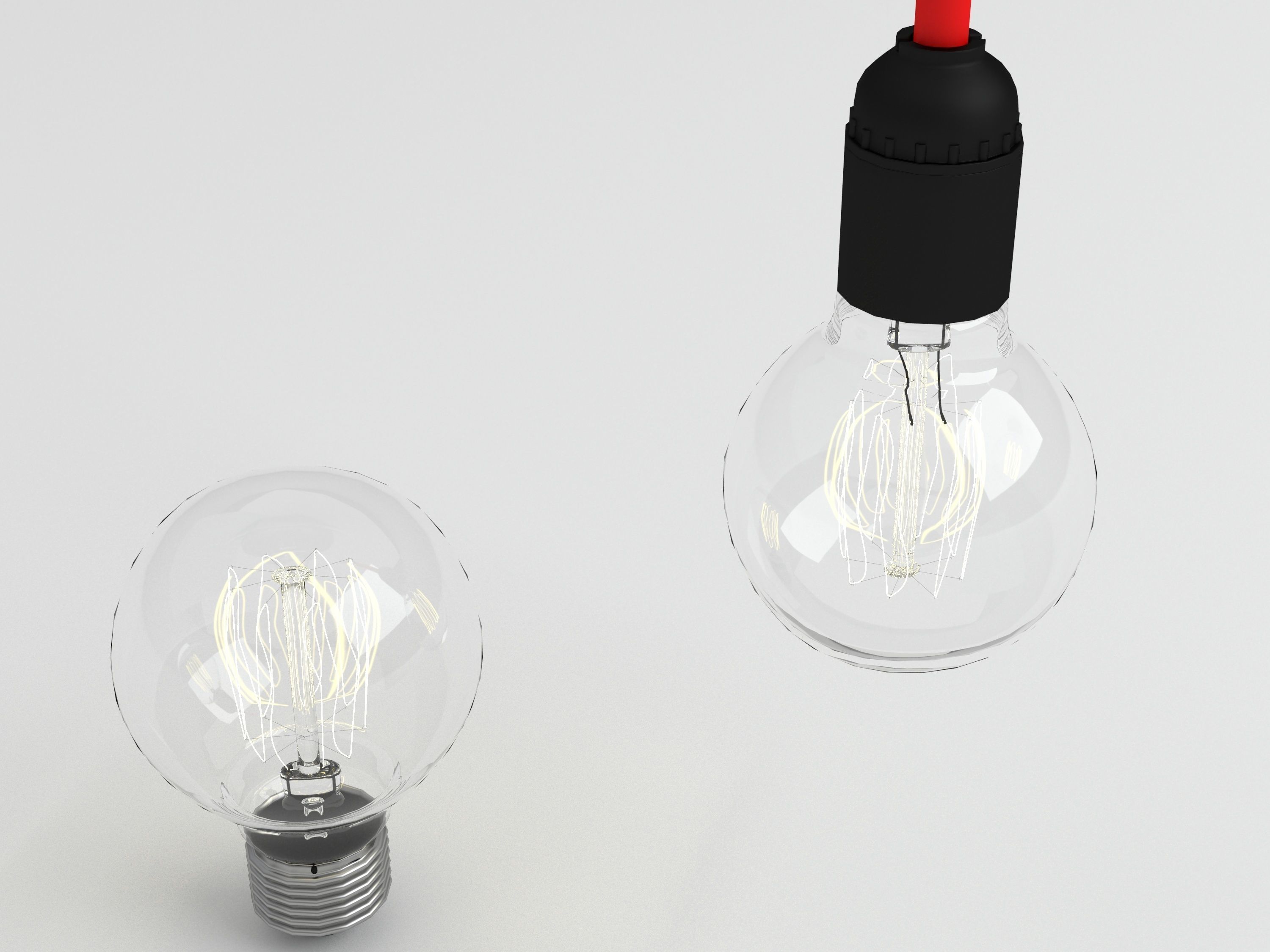 Bulb light 15 3D model_2