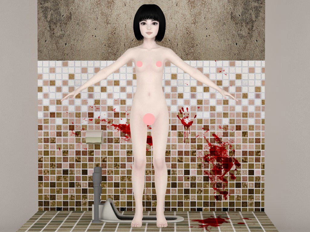  T pose nonrigged model of Hanako-san  3D model_5