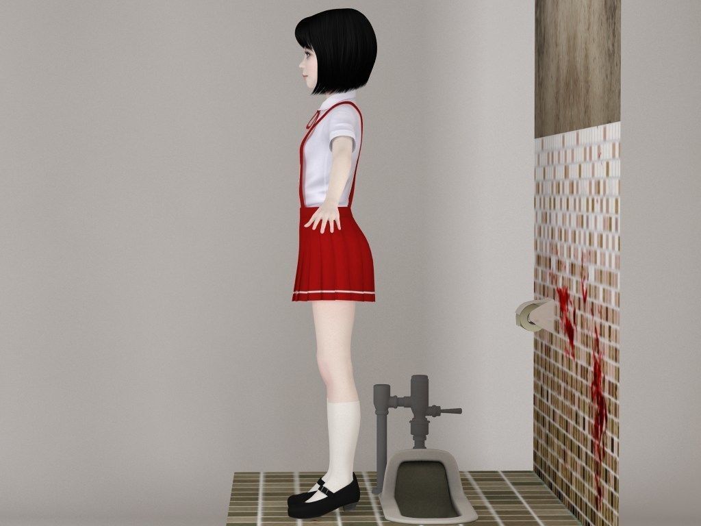  T pose nonrigged model of Hanako-san  3D model_9