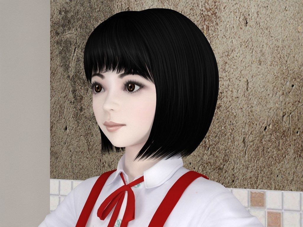 T pose rigged model of Hanako-san 3D model_3