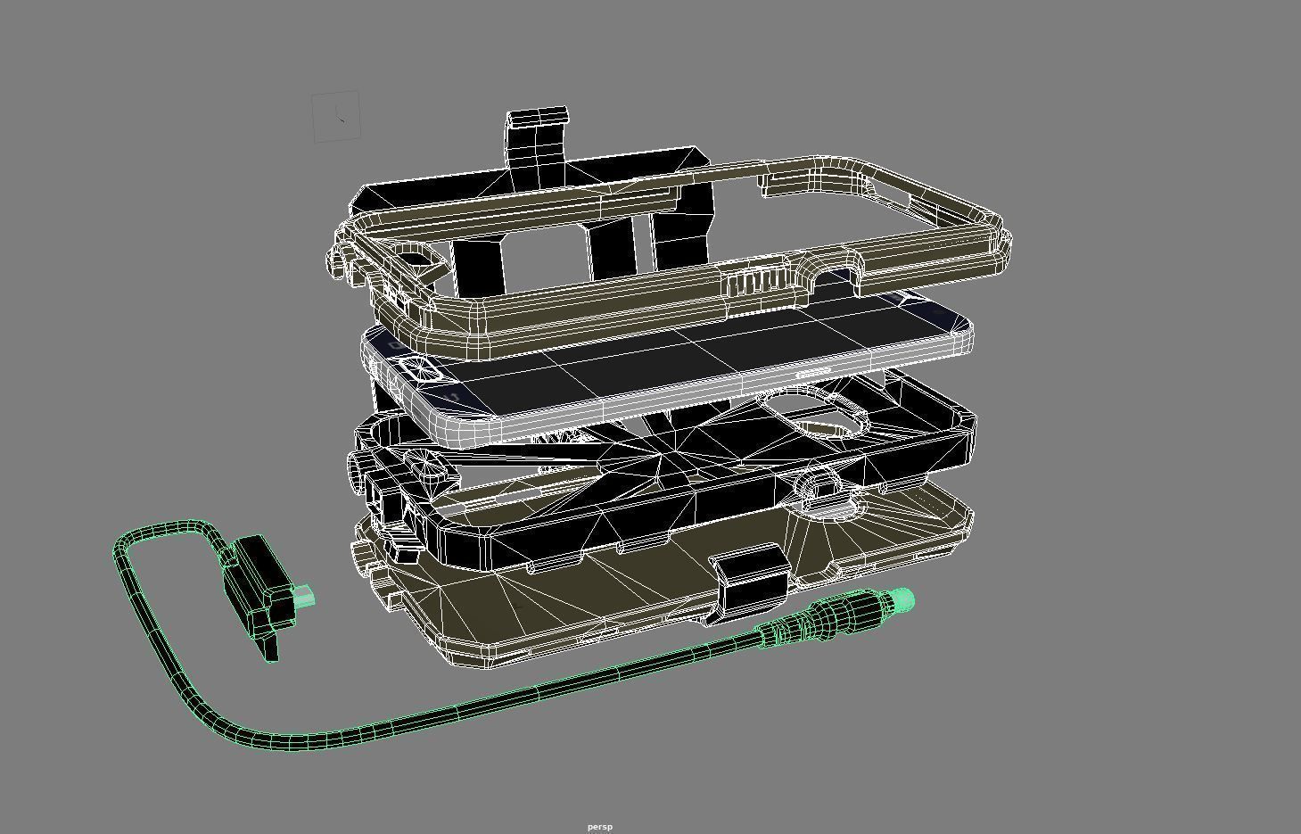 Kagwerks Galaxy S7 Kit Low Poly PBR 3d model Low-poly 3D model_8