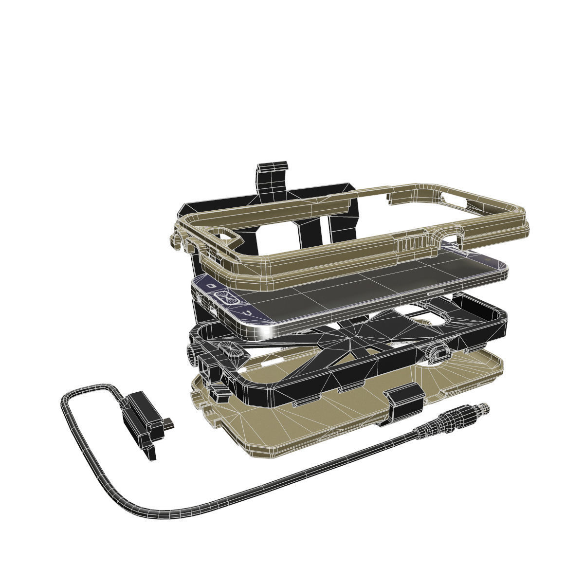 Kagwerks Galaxy S7 Kit Low Poly PBR 3d model Low-poly 3D model_12